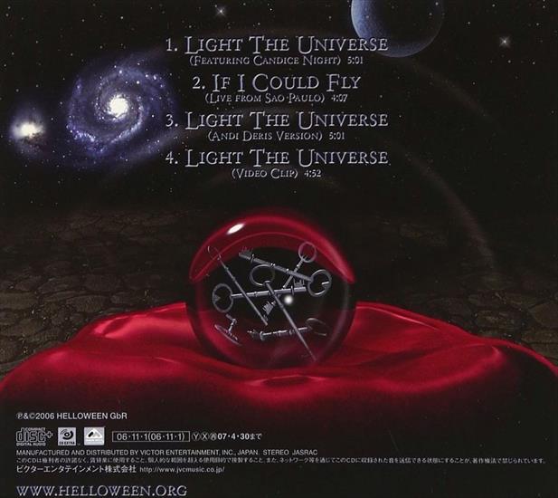 cover - Helloween - 2006 Light The Universe Japan Edition, Single EP VICP-63621 Back.jpg